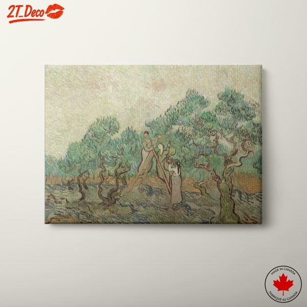 Abstract Depiction of Nature with Figures