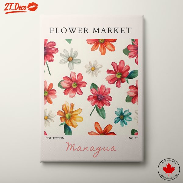 Colorful Floral Arrangement Art for Home Decor