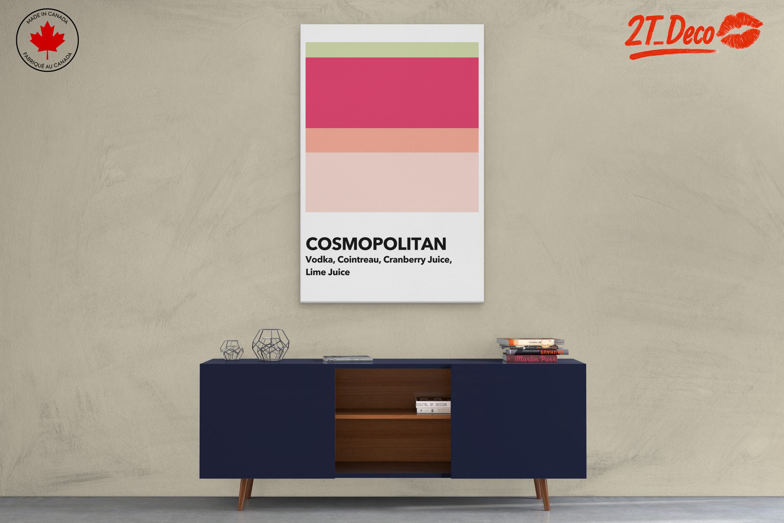 Cosmopolitan Cocktail Recipe Art 2 - Image 3