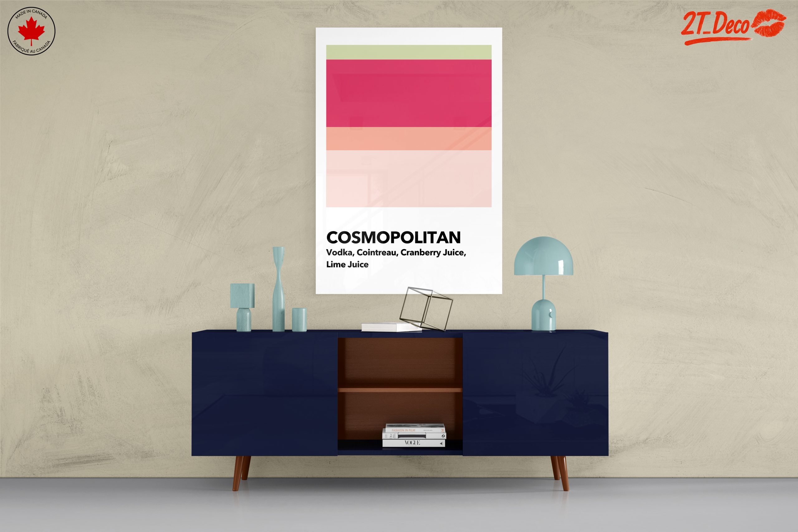 Cosmopolitan Cocktail Recipe Art 2 - Image 8