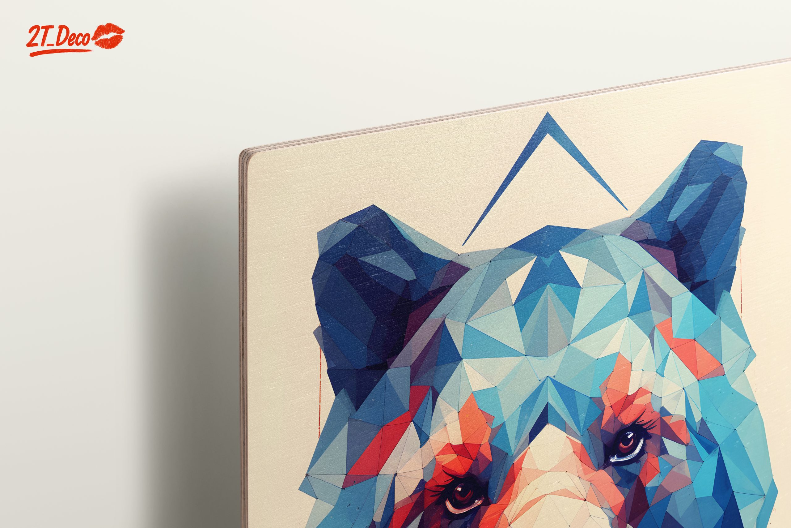 Stylized Bear Artwork with Geometric Design - Image 15