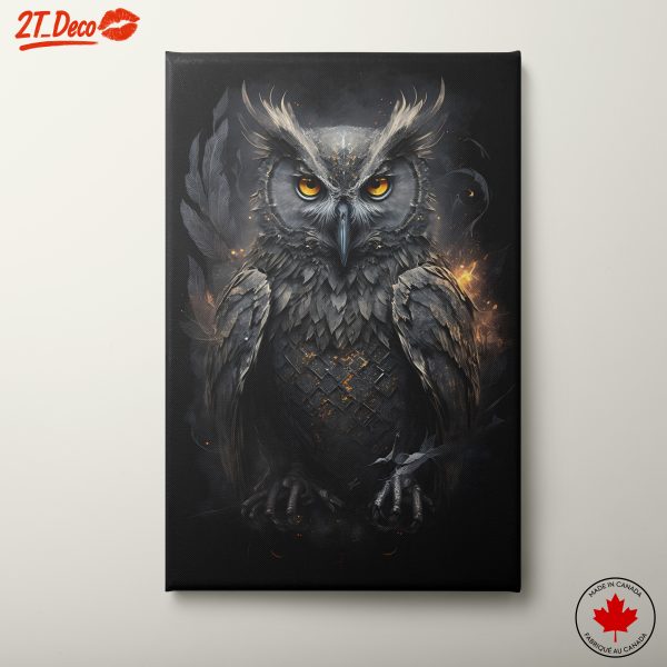 Majestic Owl Artwork with Striking Features