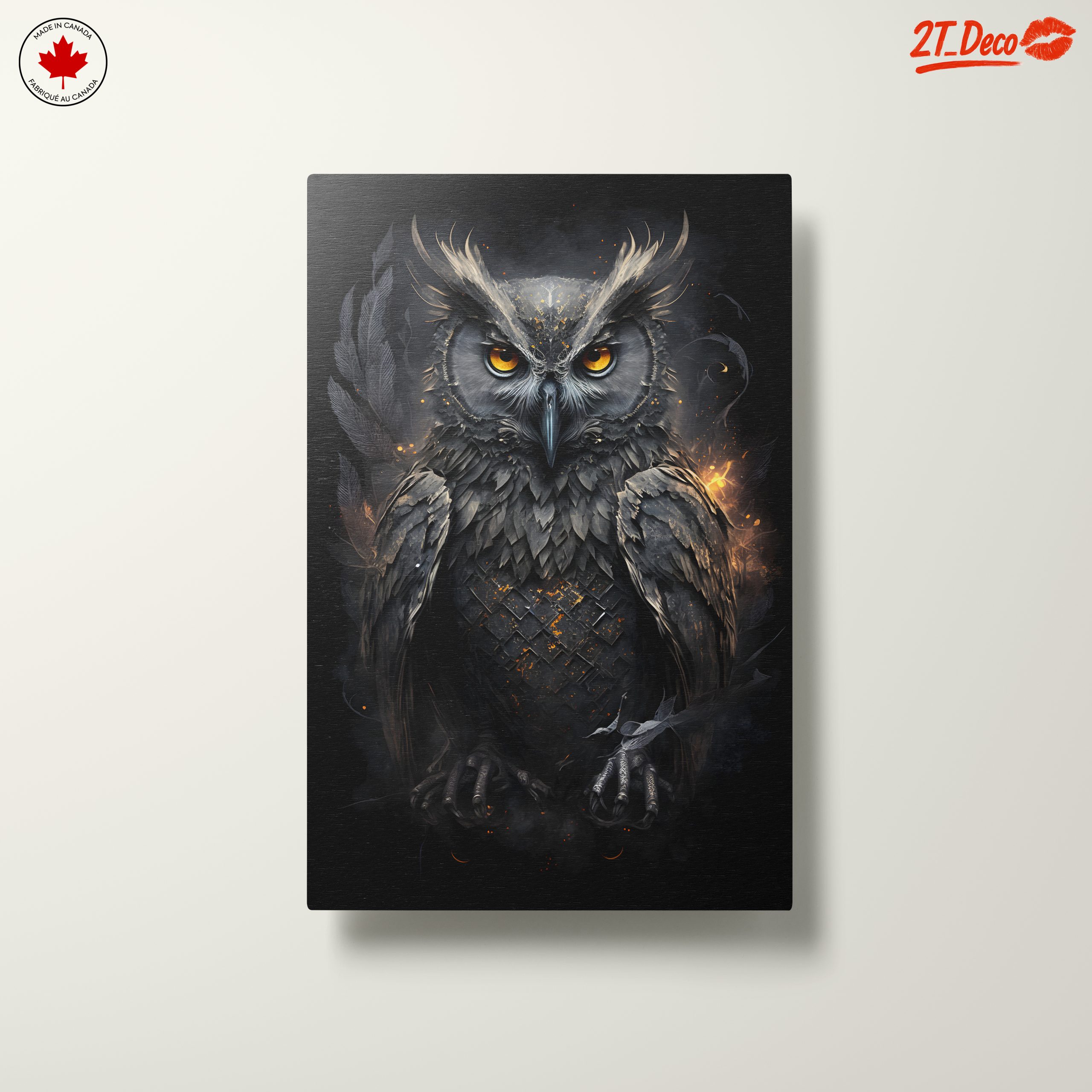 Majestic Owl Artwork with Striking Features - Image 10