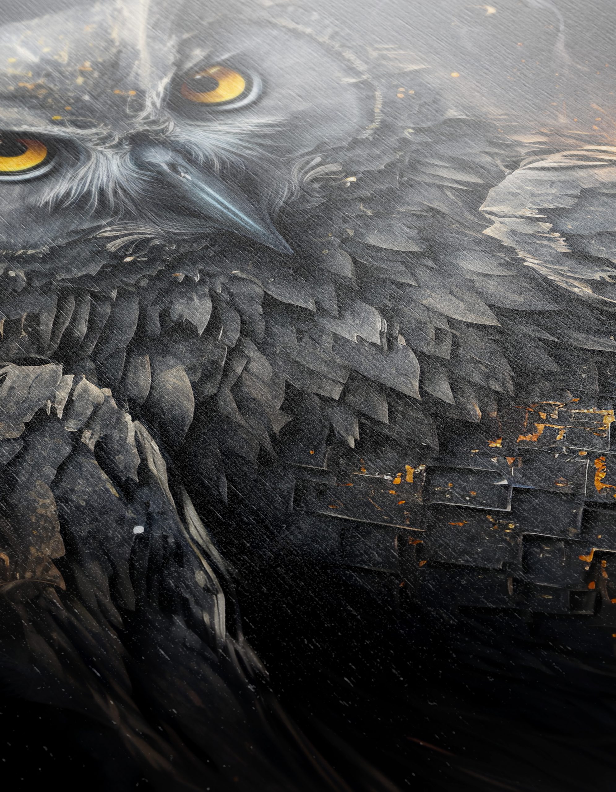 Majestic Owl Artwork with Striking Features - Image 12