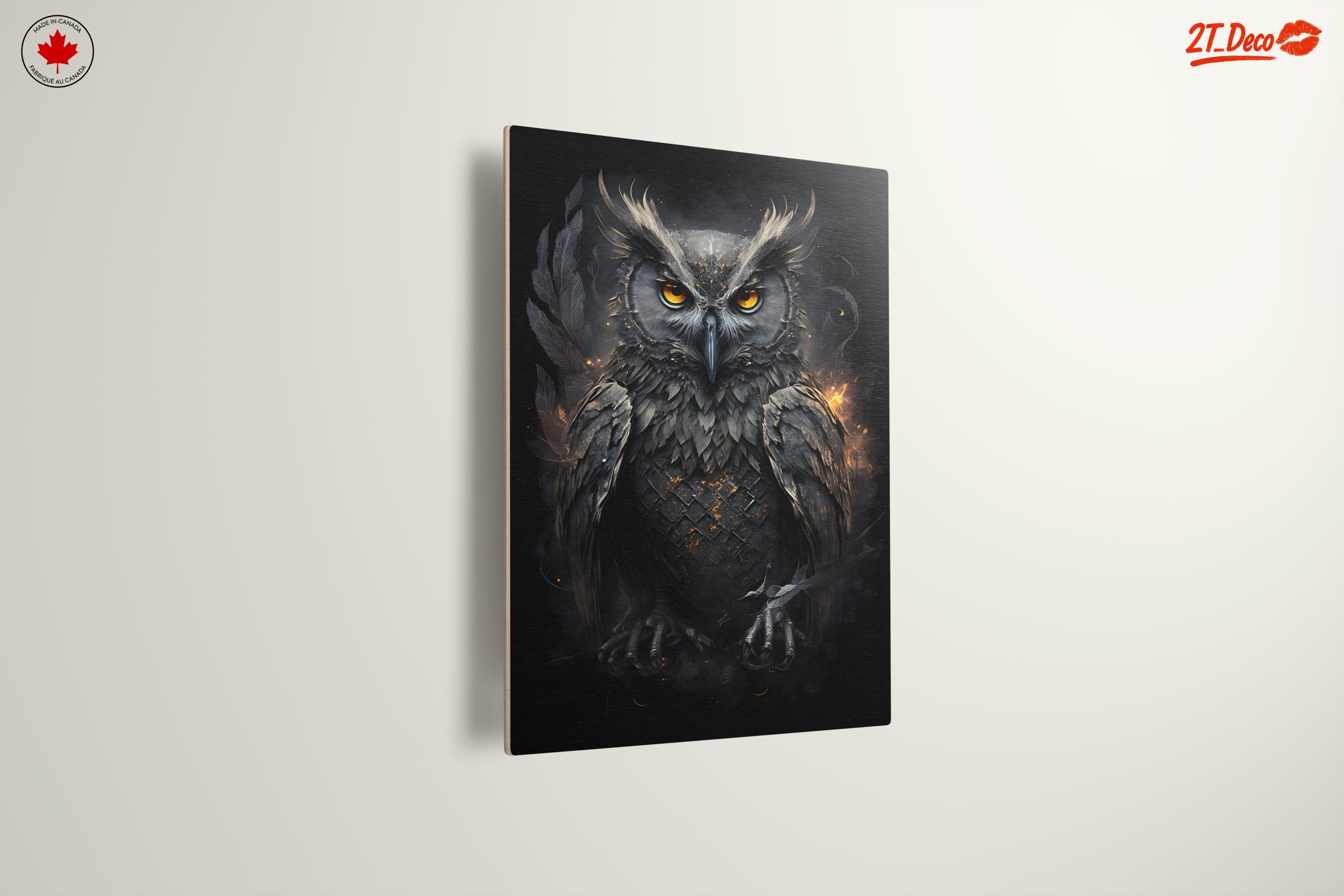Majestic Owl Artwork with Striking Features - Image 13