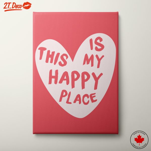 This Is My Happy Place Inspirational Quote Art