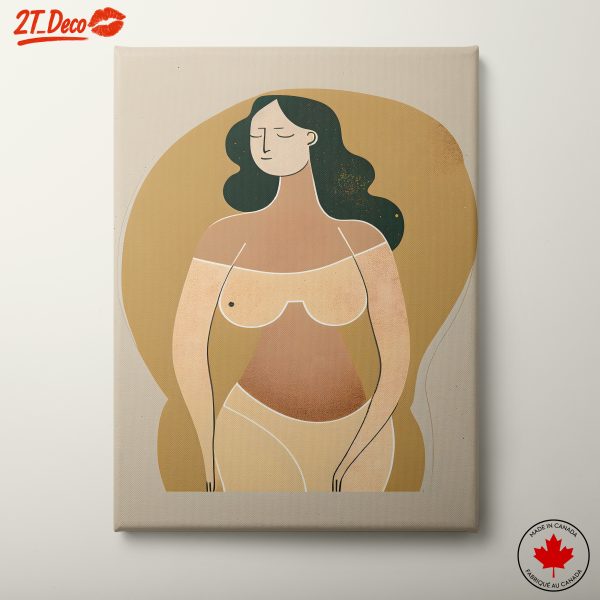 Stylized Minimalist Female Figure Art 6