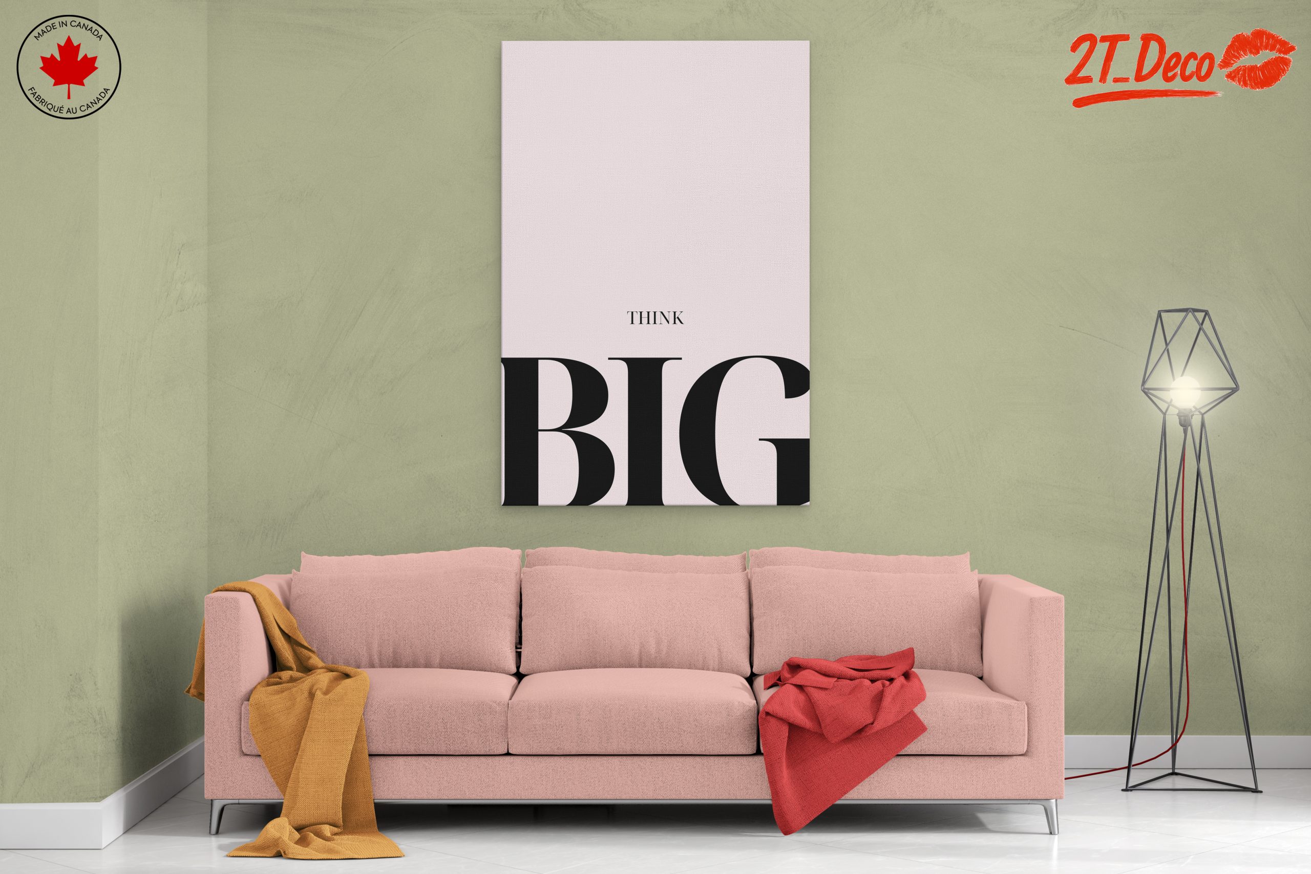 Think Big Bold Typography Art - Image 2