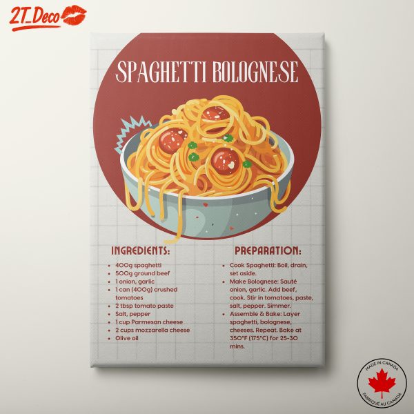Stylized Spaghetti Bolognese Art