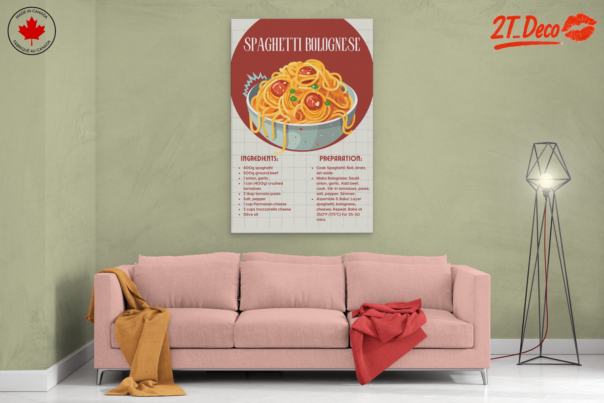 Stylized Spaghetti Bolognese Art - Image 2