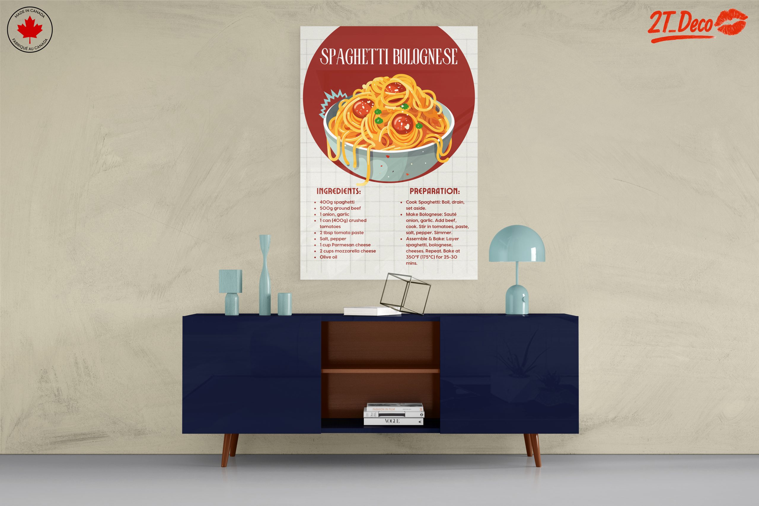Stylized Spaghetti Bolognese Art - Image 8