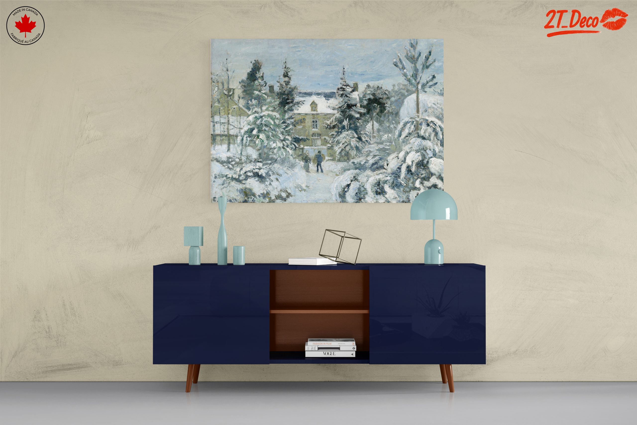 Serene Winter Landscape with Snow-Covered Trees 5 - Image 8