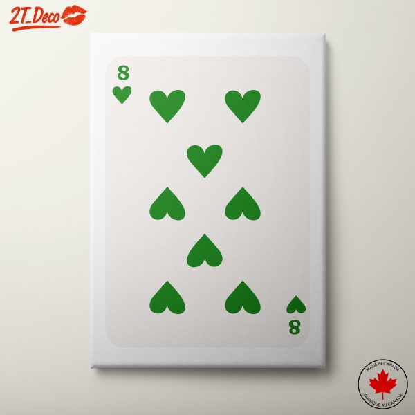 Eight of Hearts Playing Card Art 2