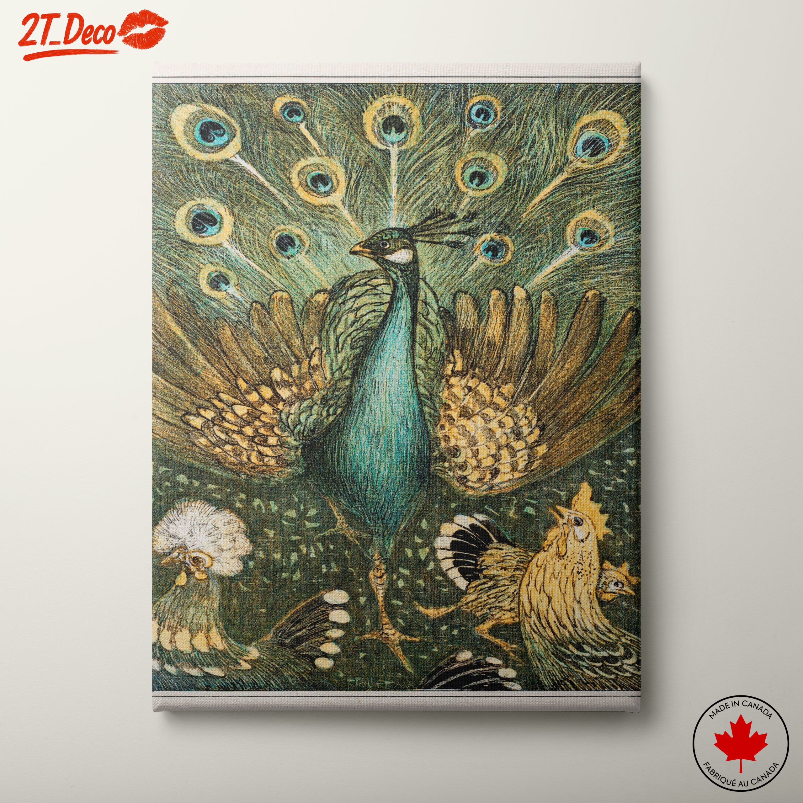 Peacock Art with Vibrant Feathers