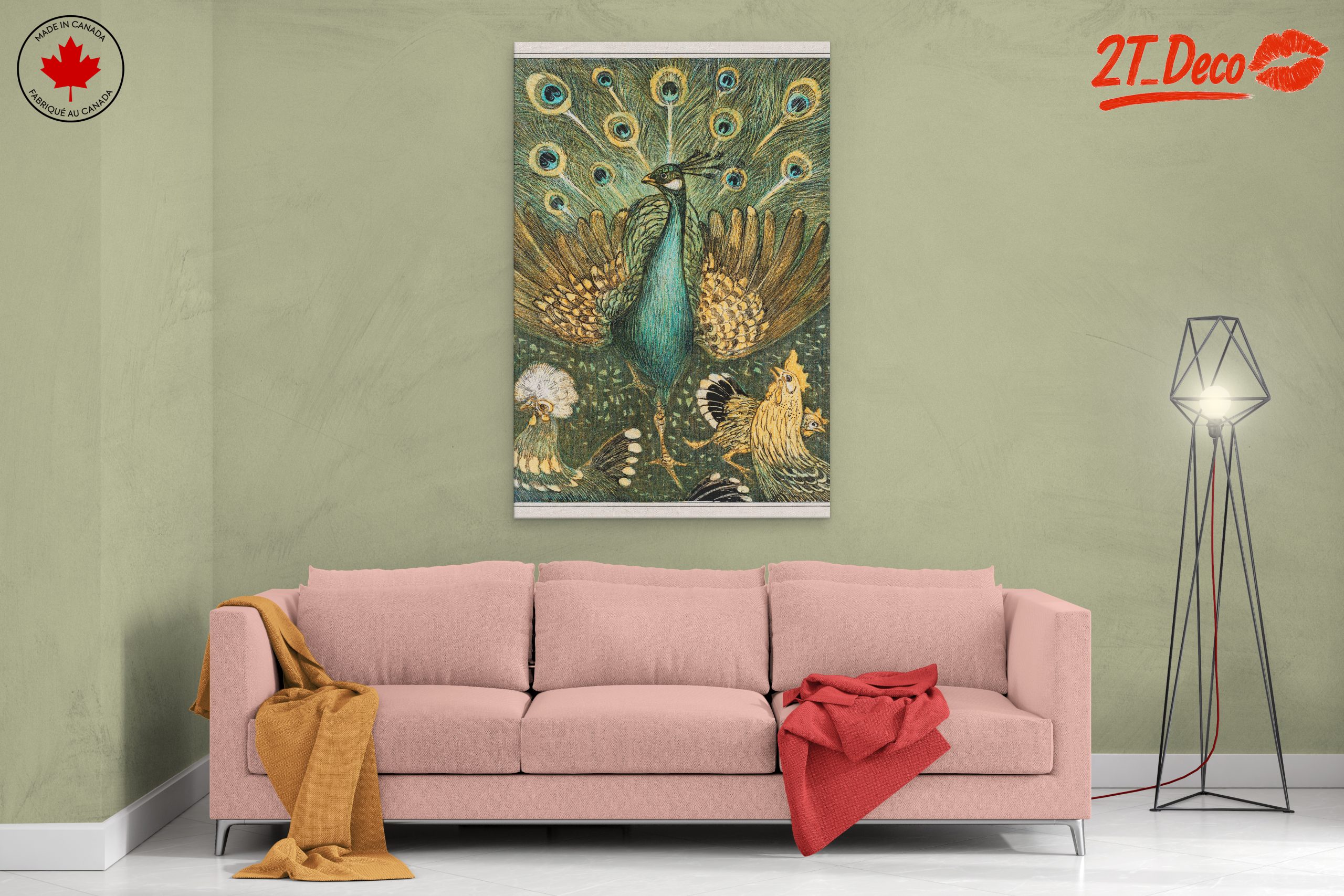 Peacock Art with Vibrant Feathers - Image 2