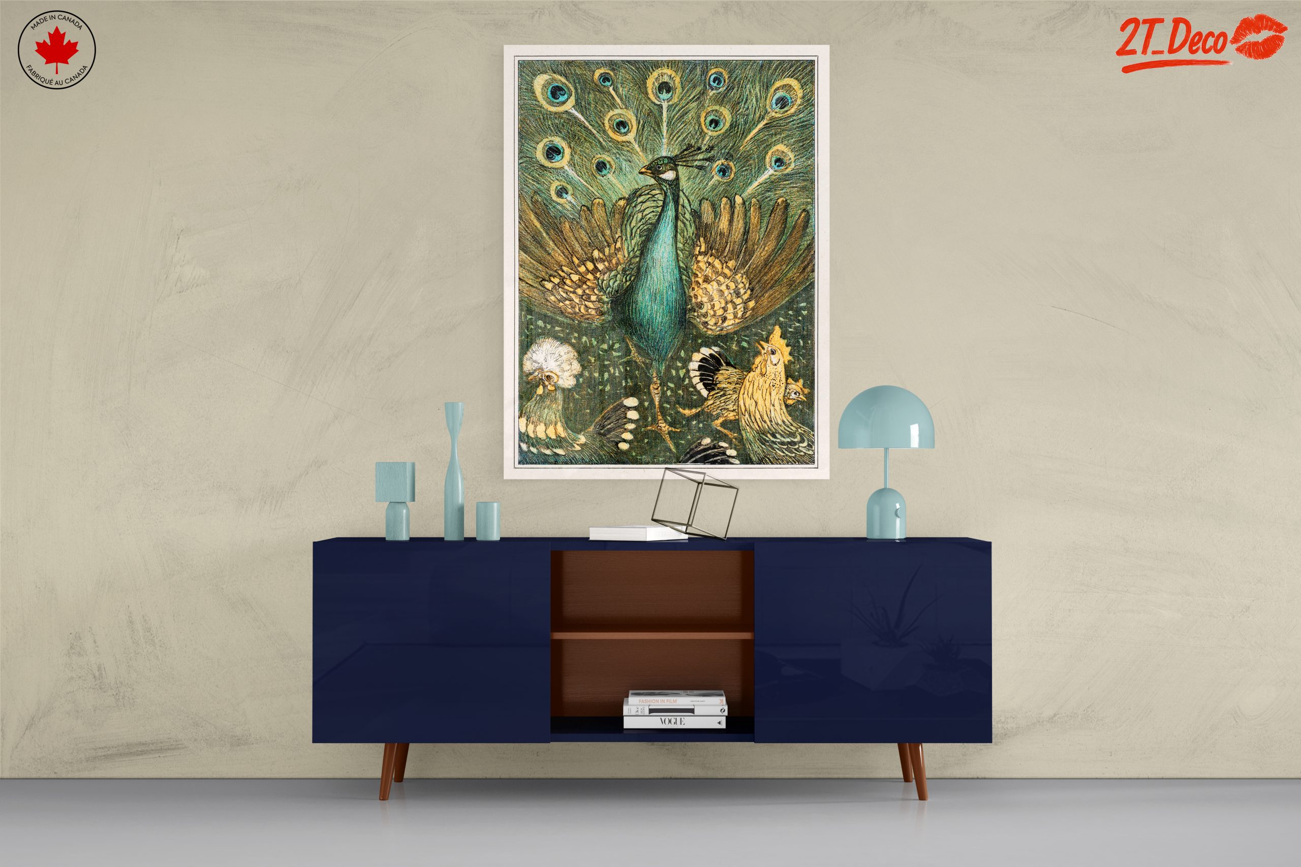 Peacock Art with Vibrant Feathers - Image 8