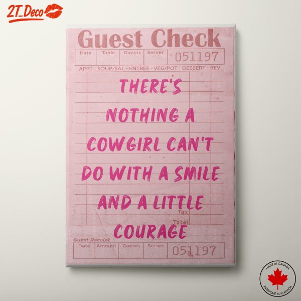 Empowering Cowgirl Quote Wall Art
