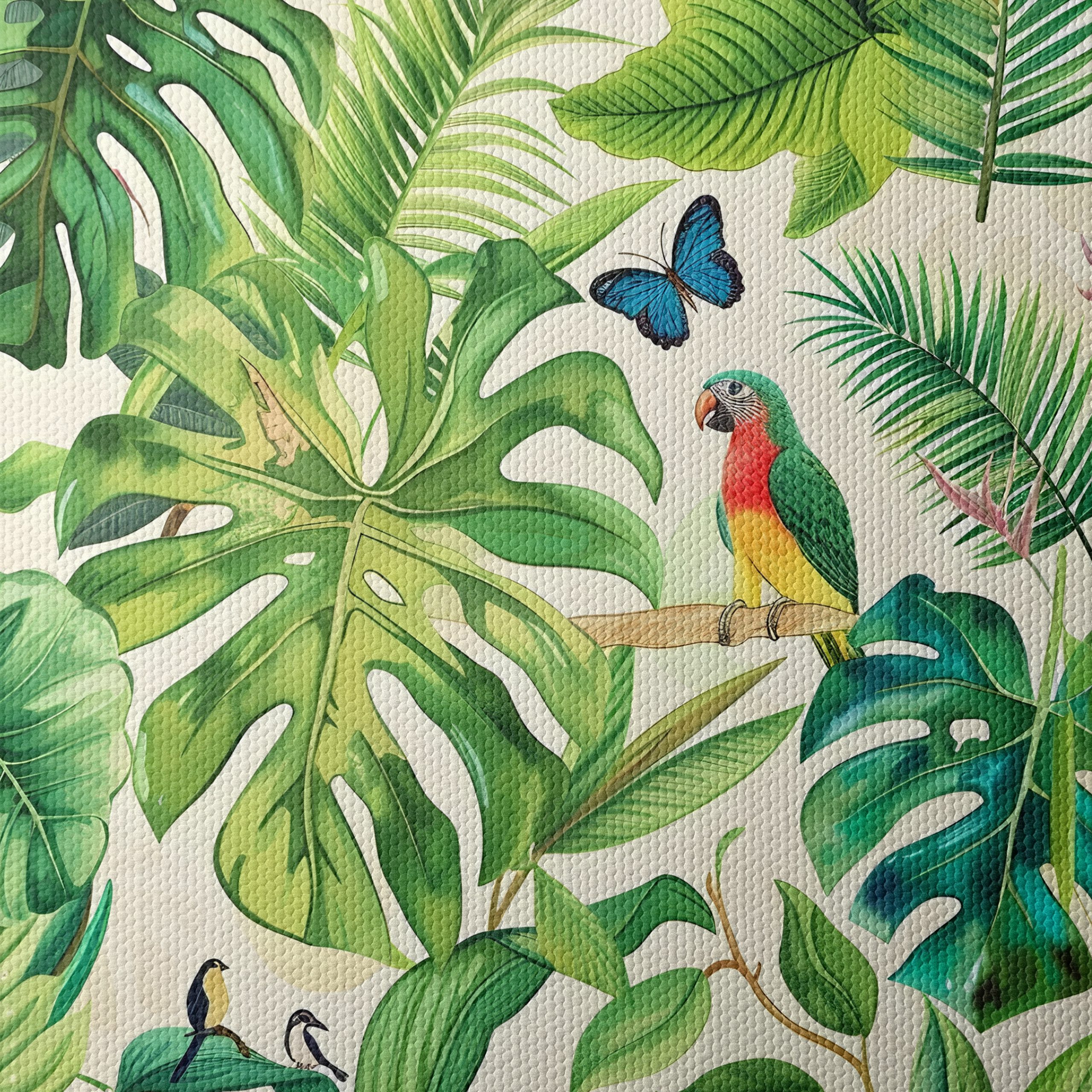 Tropical Botanical Artwork Featuring Colorful Birds - Image 4
