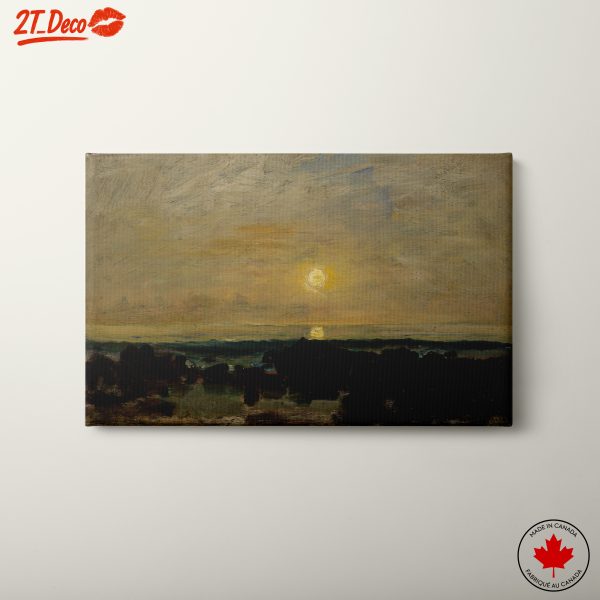 Serene Abstract Landscape at Sunset