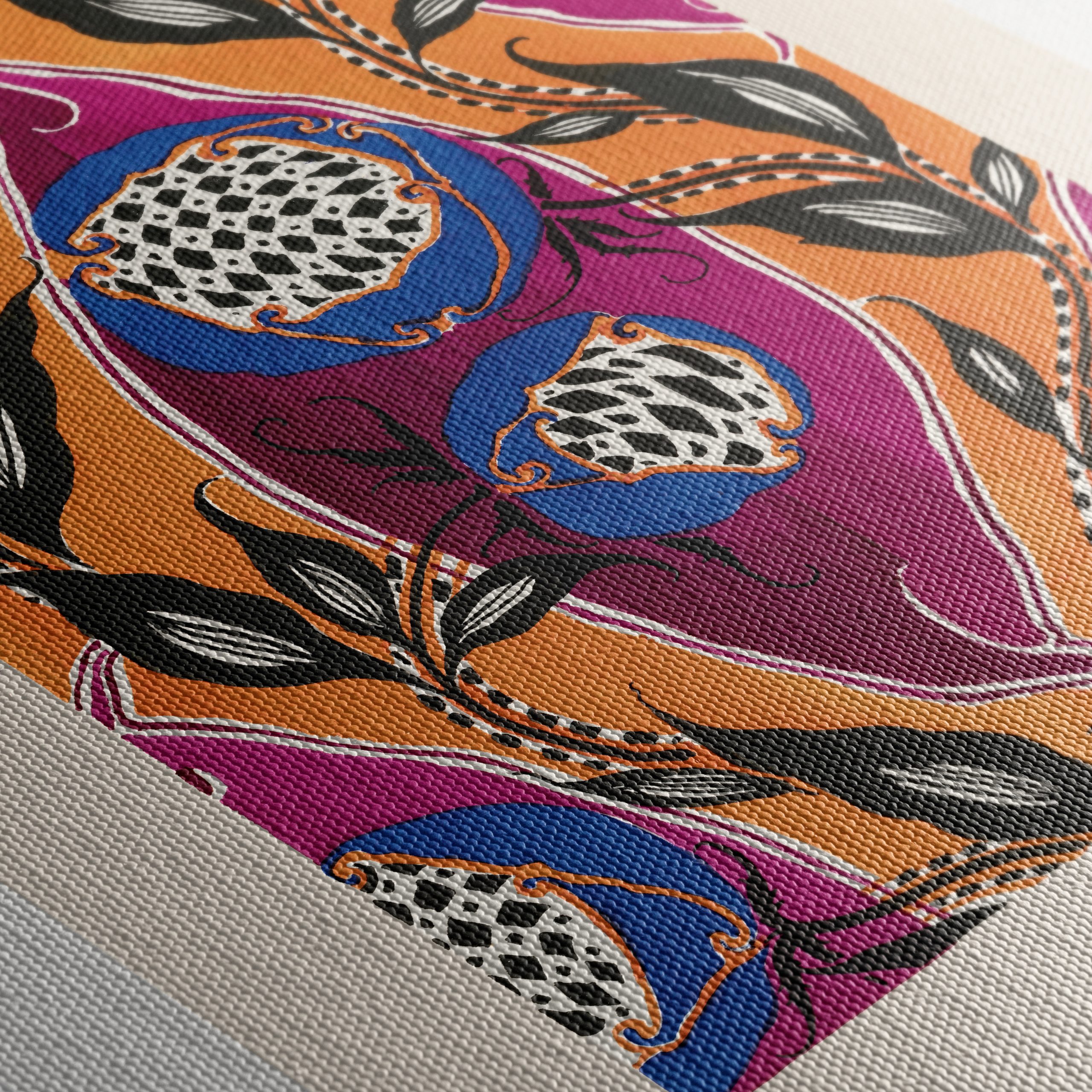 Colorful Botanical Art with Floral Design - Image 5
