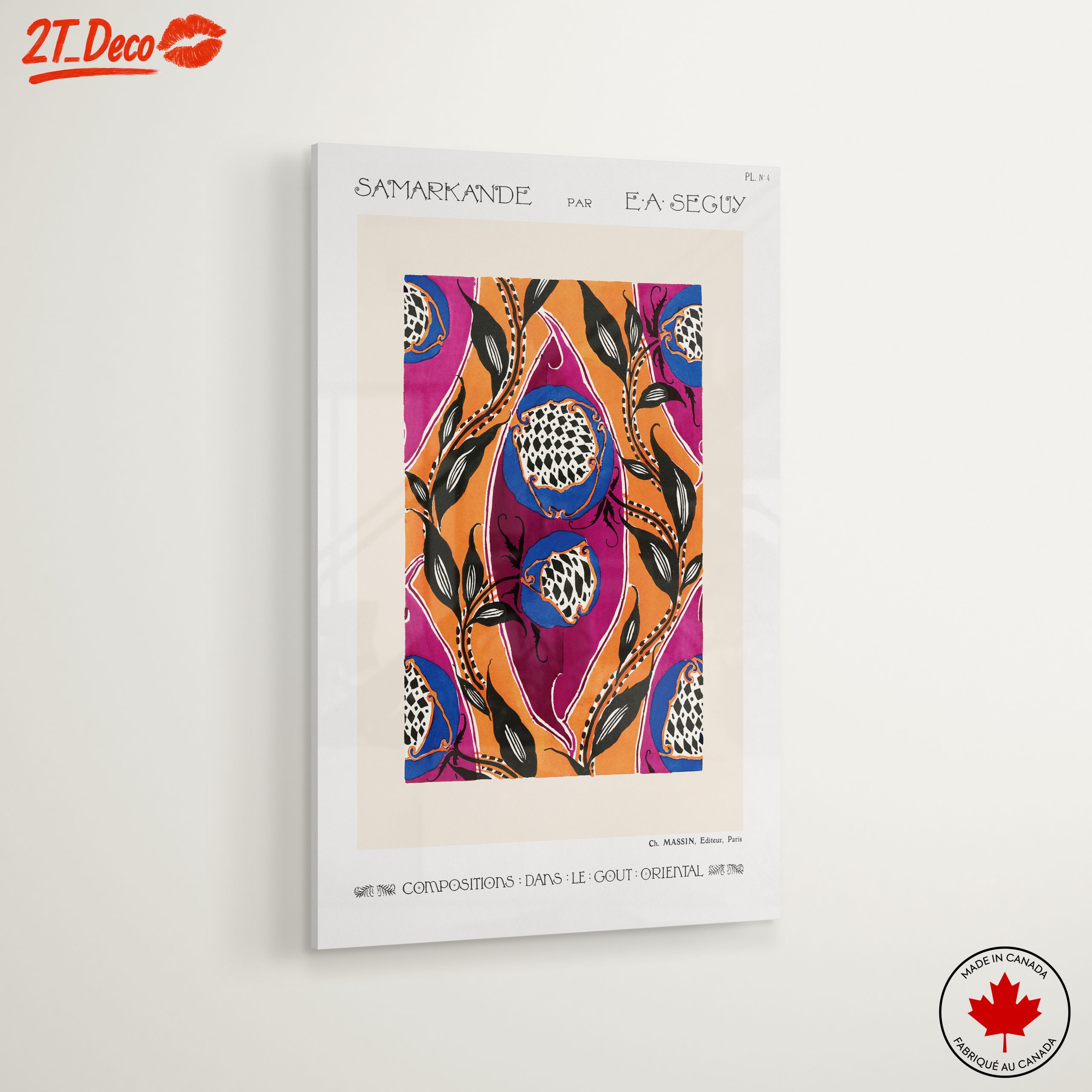 Colorful Botanical Art with Floral Design - Image 6