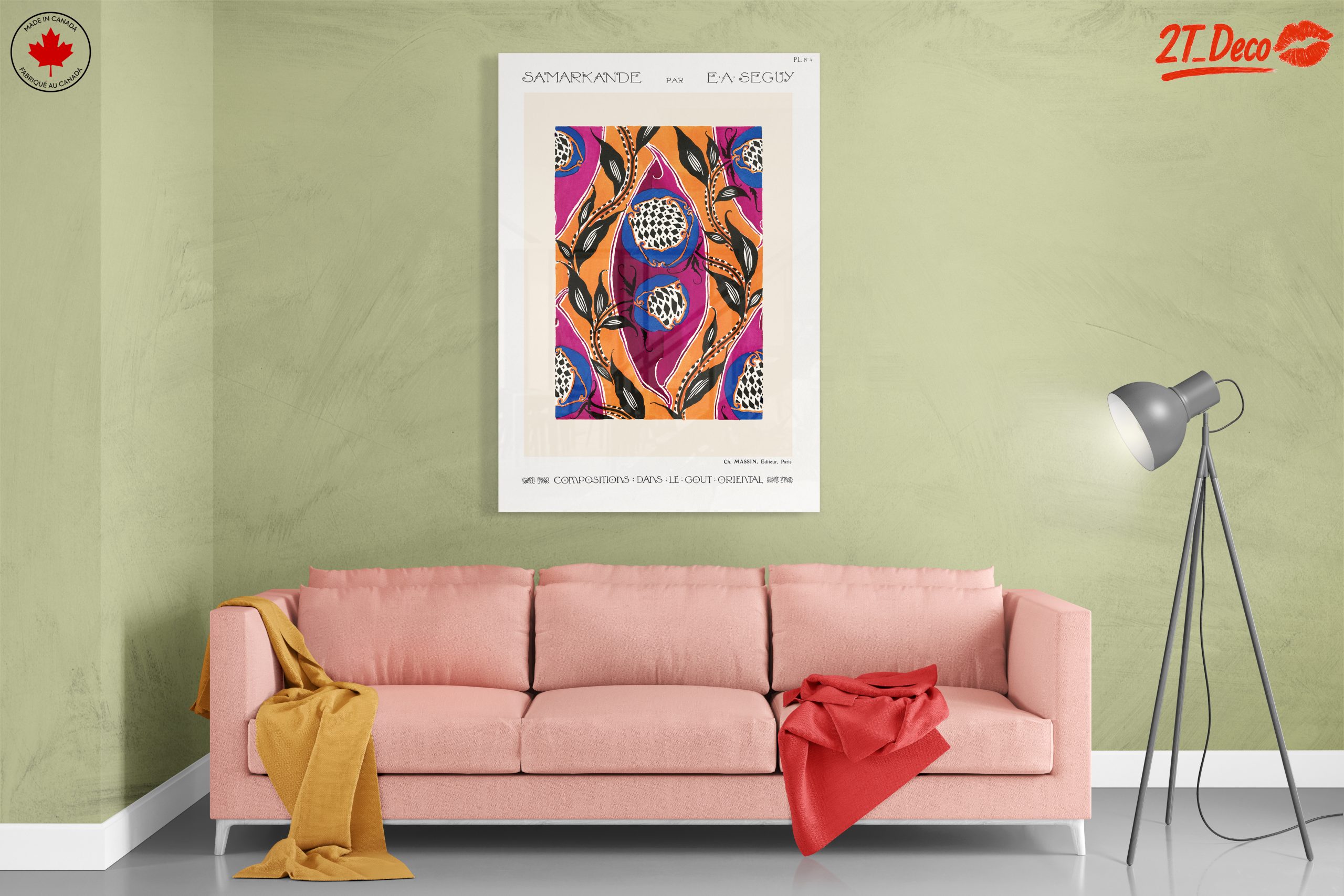 Colorful Botanical Art with Floral Design - Image 7
