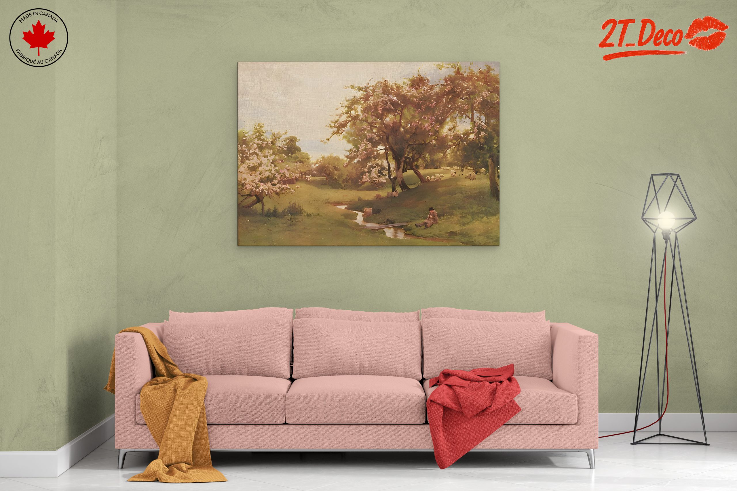 Serene Nature Landscape with Tranquil Stream - Image 2
