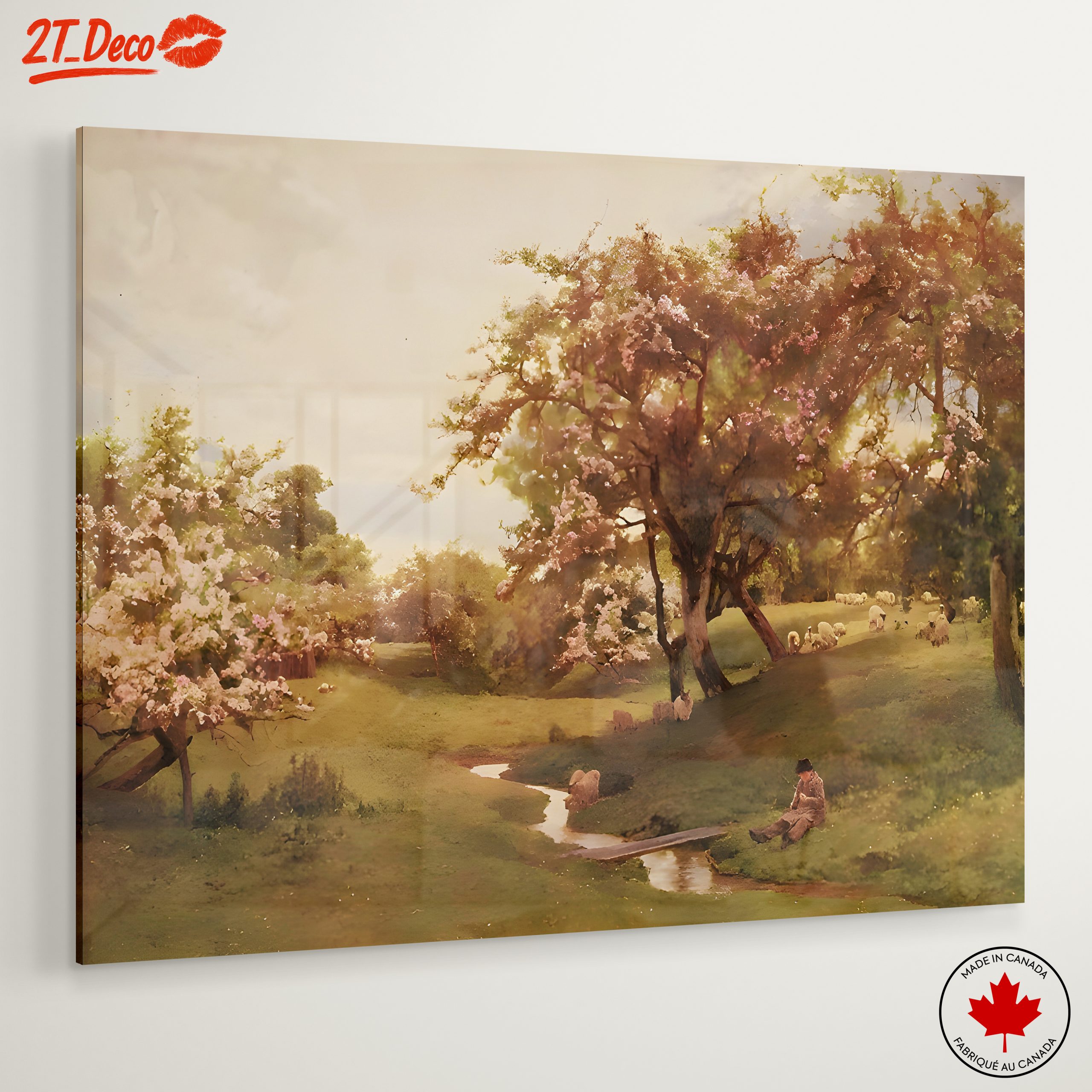 Serene Nature Landscape with Tranquil Stream - Image 6
