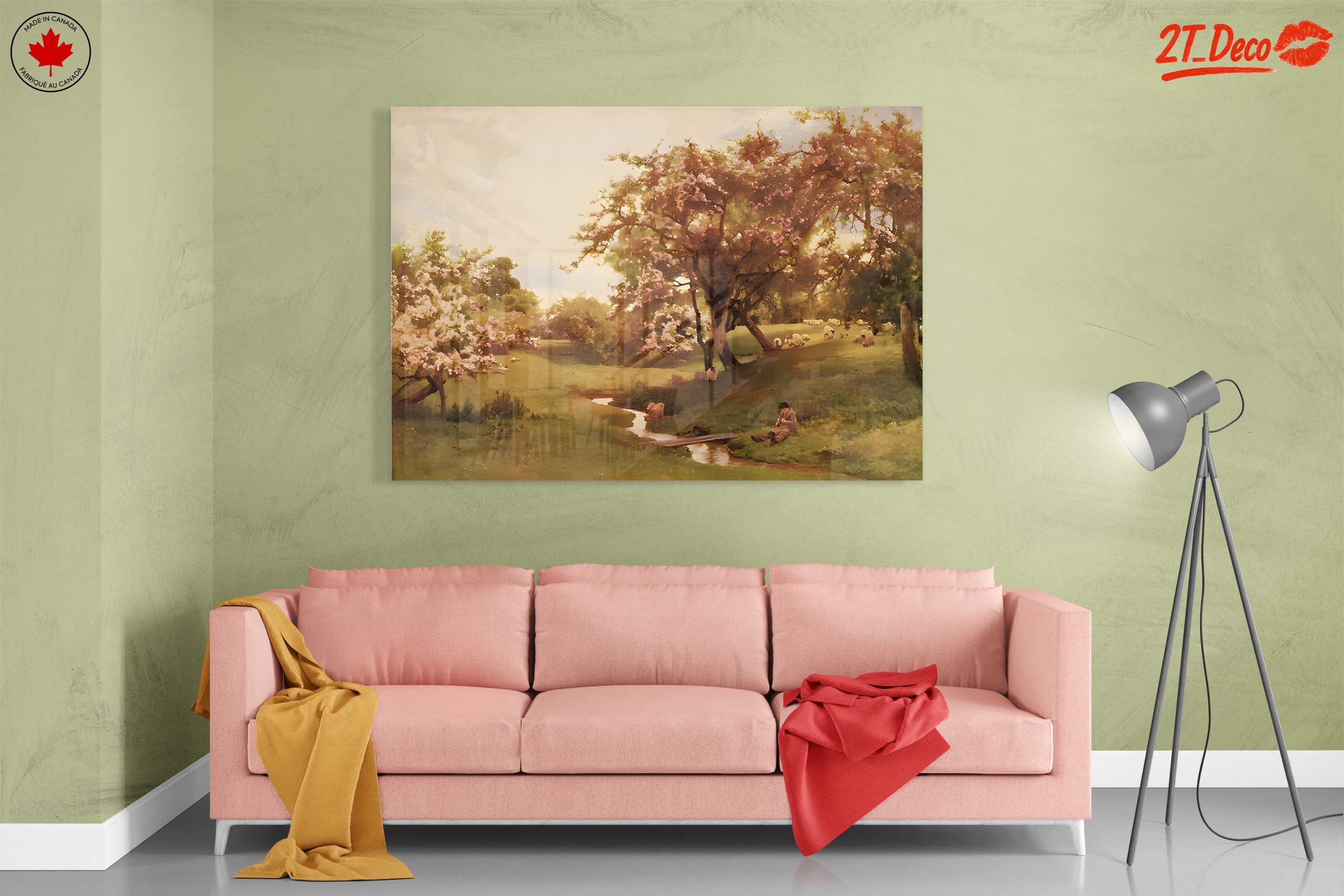 Serene Nature Landscape with Tranquil Stream - Image 7