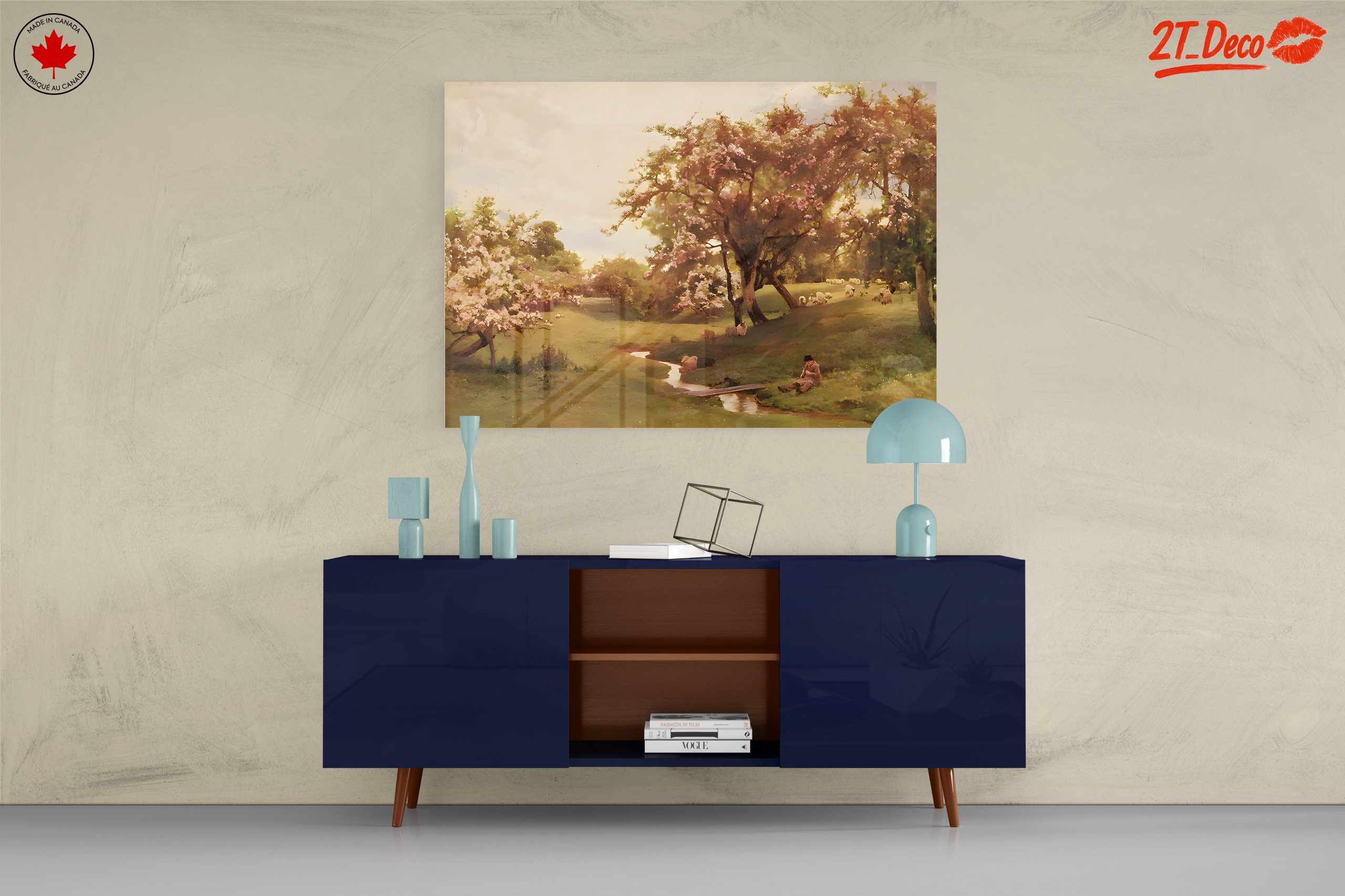 Serene Nature Landscape with Tranquil Stream - Image 8