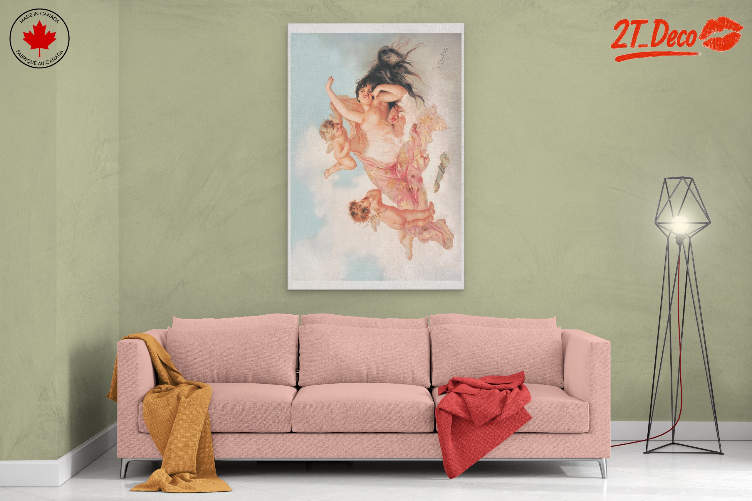 Ethereal Portrait of a Woman with Angels - Image 2