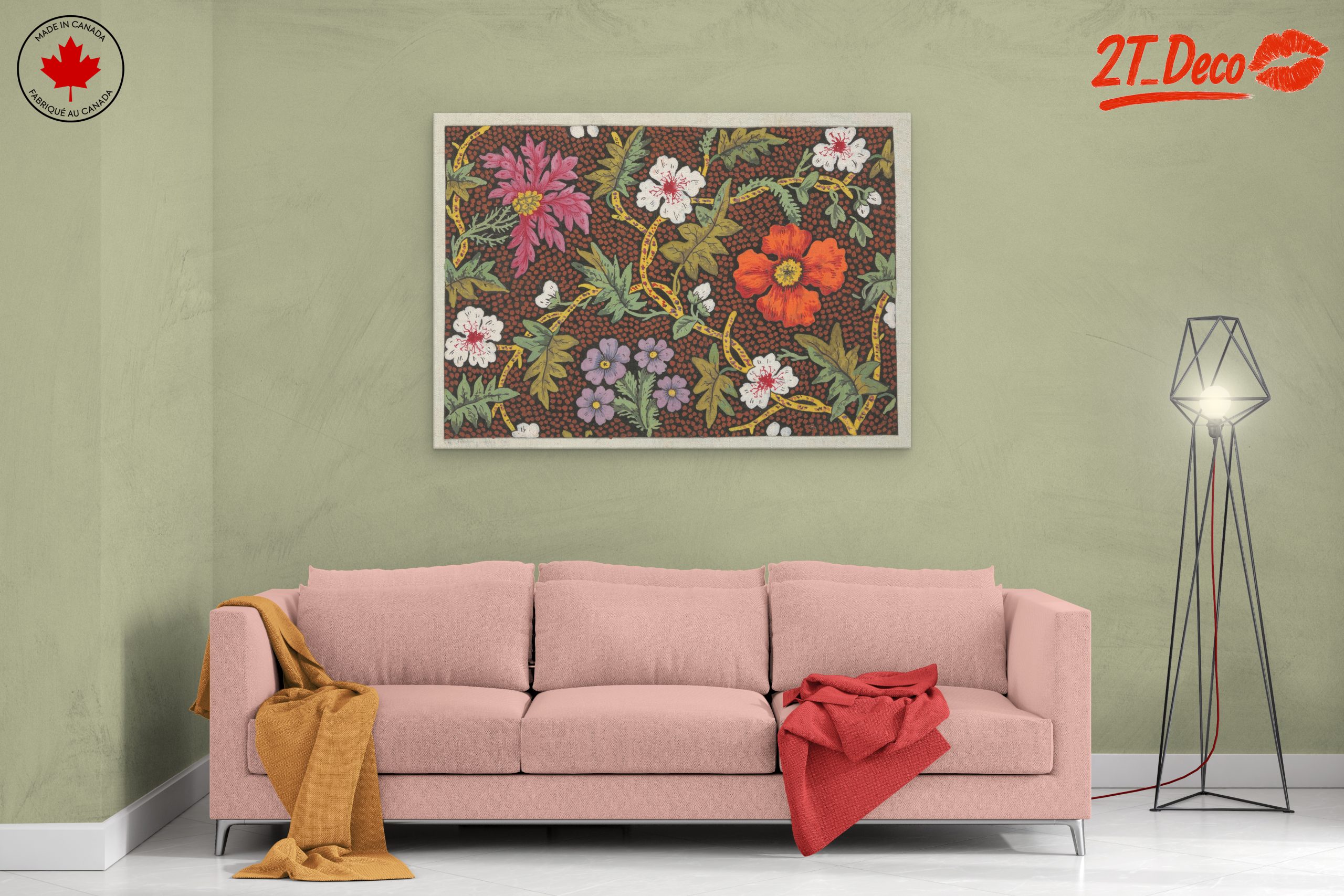 Vibrant Floral Arrangement Artwork 2 - Image 2