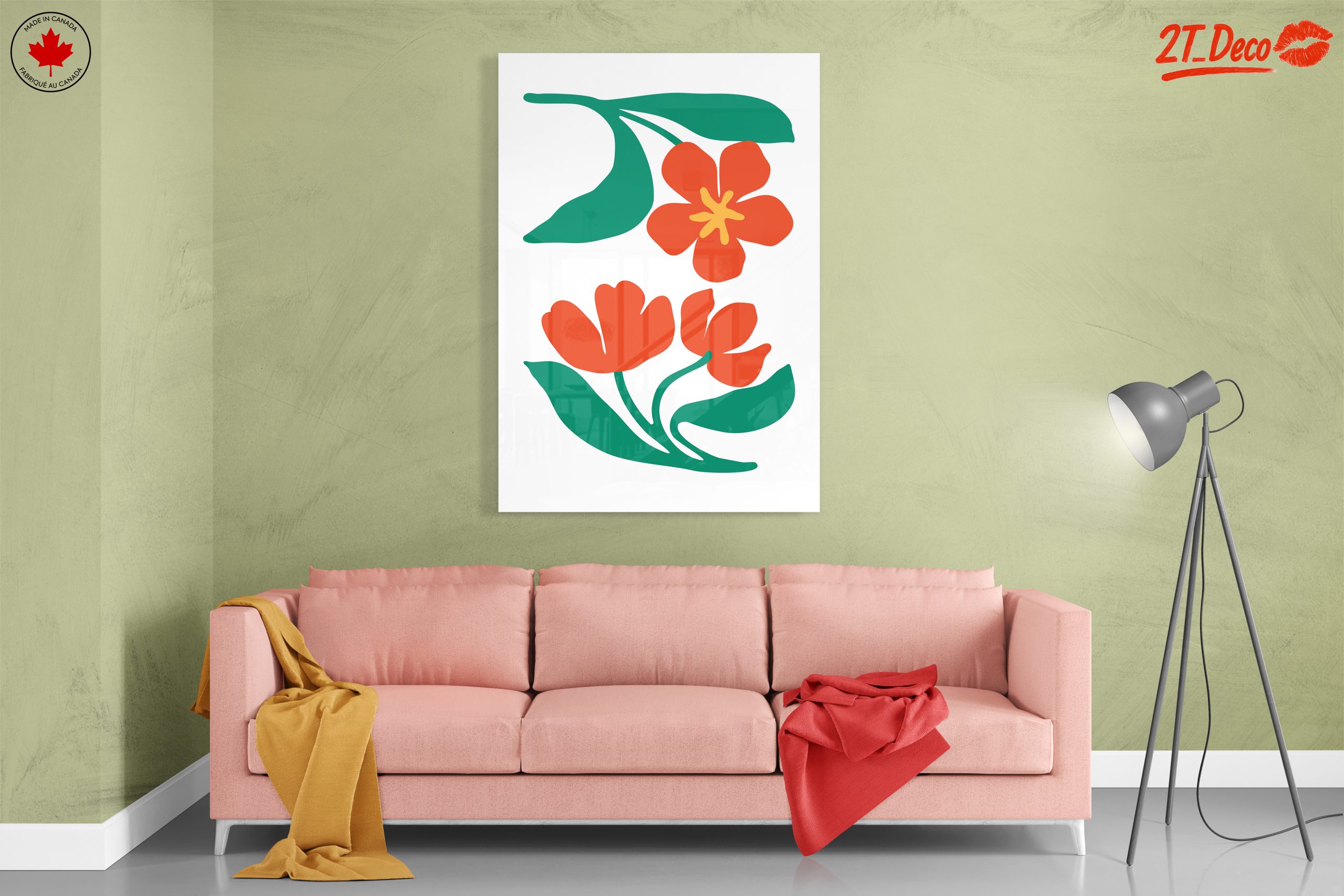 Stylized Floral Art for Bright Interiors - Image 7