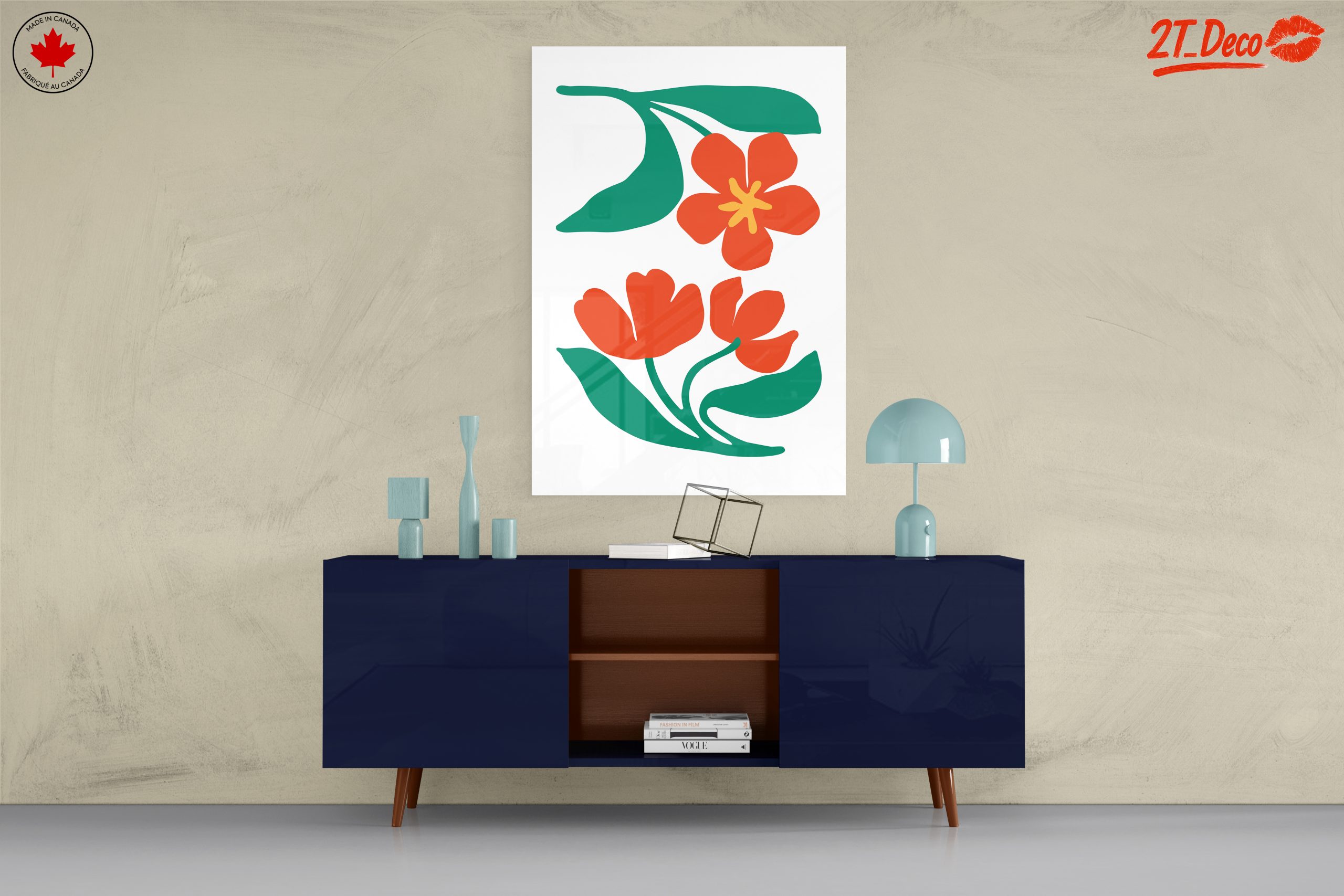 Stylized Floral Art for Bright Interiors - Image 8