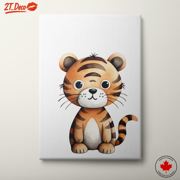 Cute Tiger Illustration for Kids Room