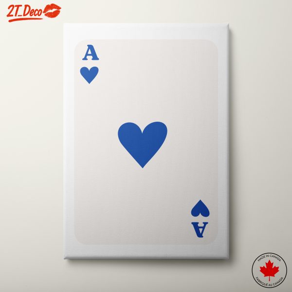 Stylized Ace of Hearts Playing Card