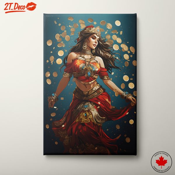 Elegant Cultural Artwork of a Dancing Character