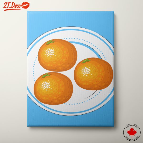 Vibrant Abstract Art of Oranges