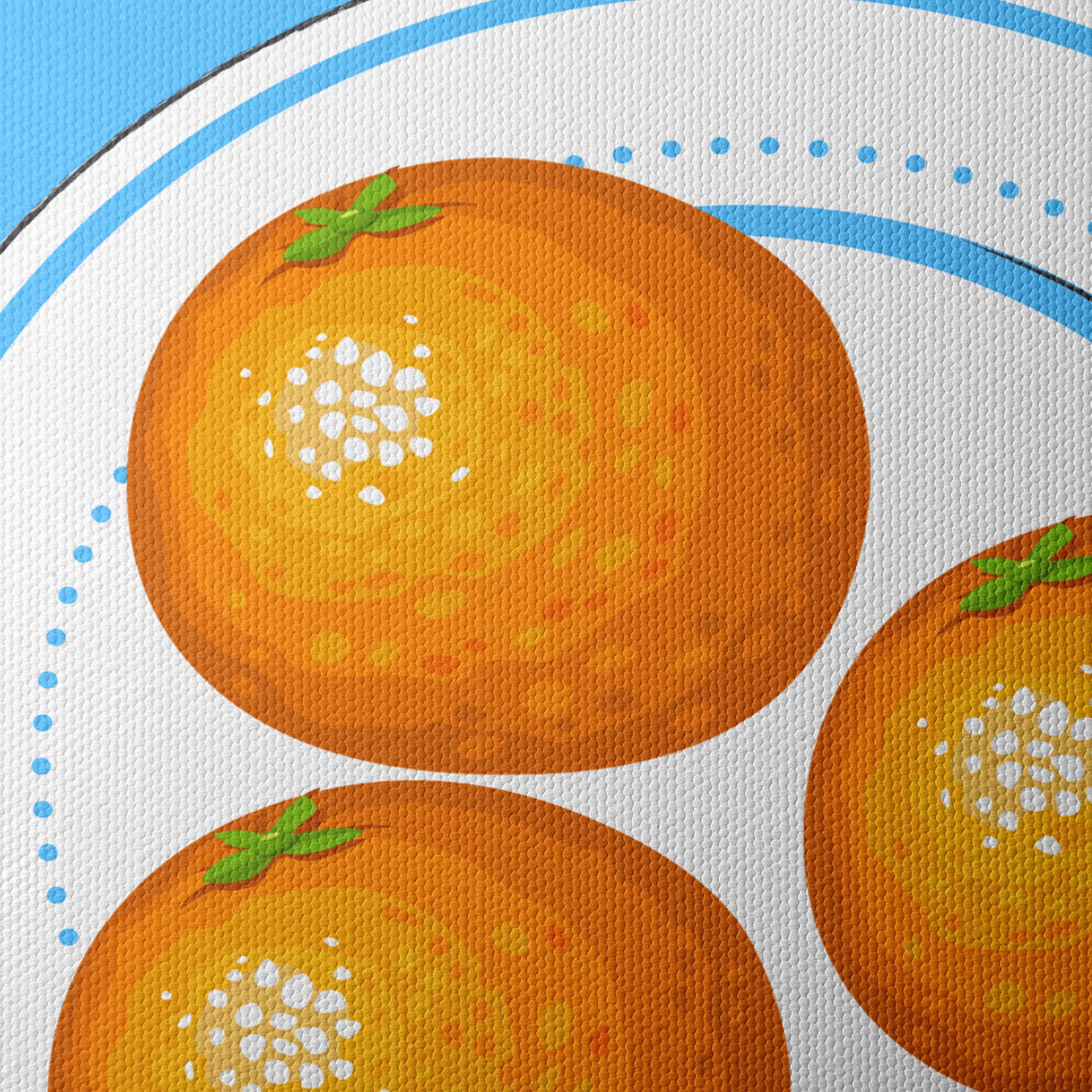 Vibrant Abstract Art of Oranges - Image 4