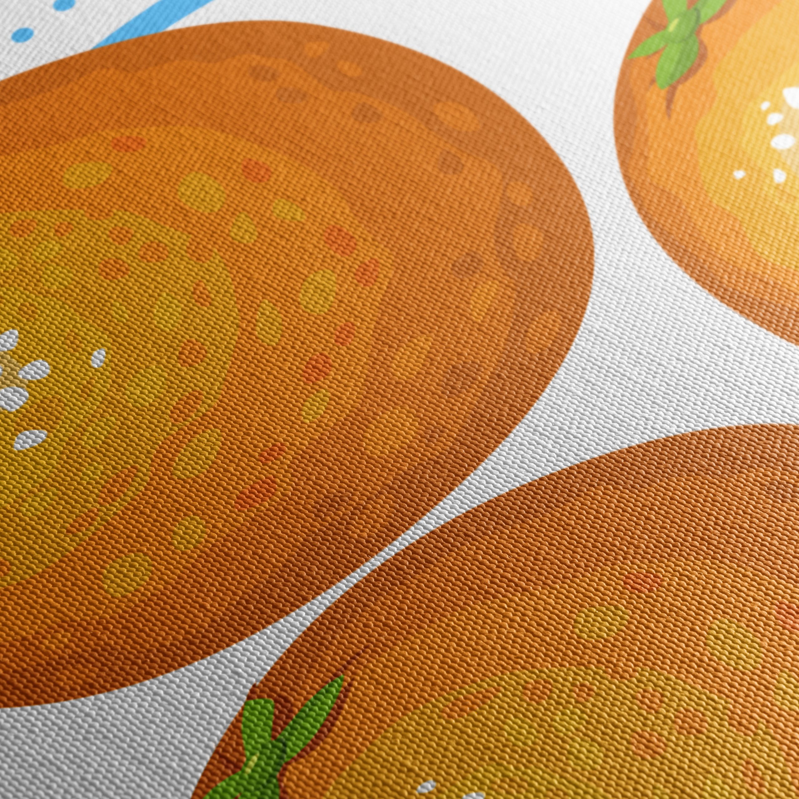 Vibrant Abstract Art of Oranges - Image 5