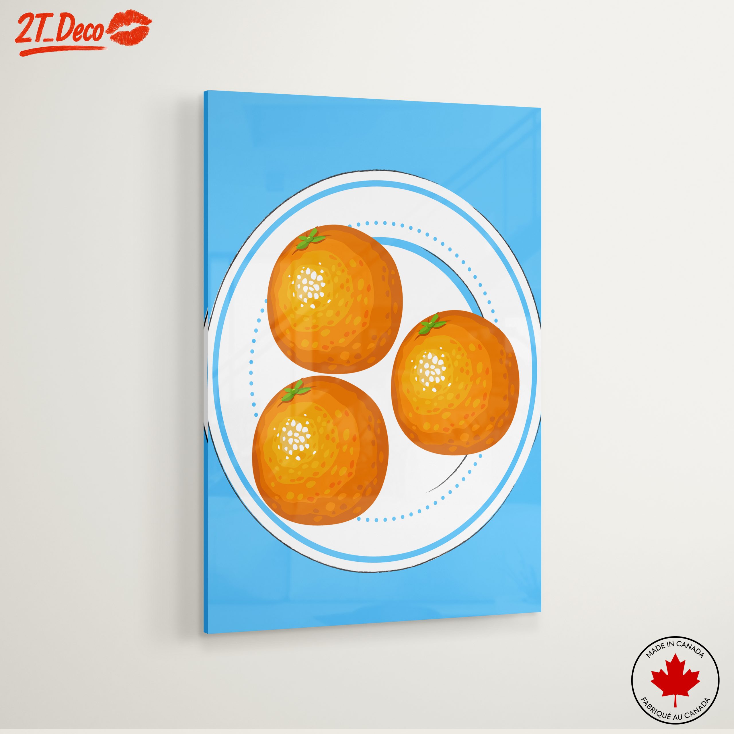 Vibrant Abstract Art of Oranges - Image 6