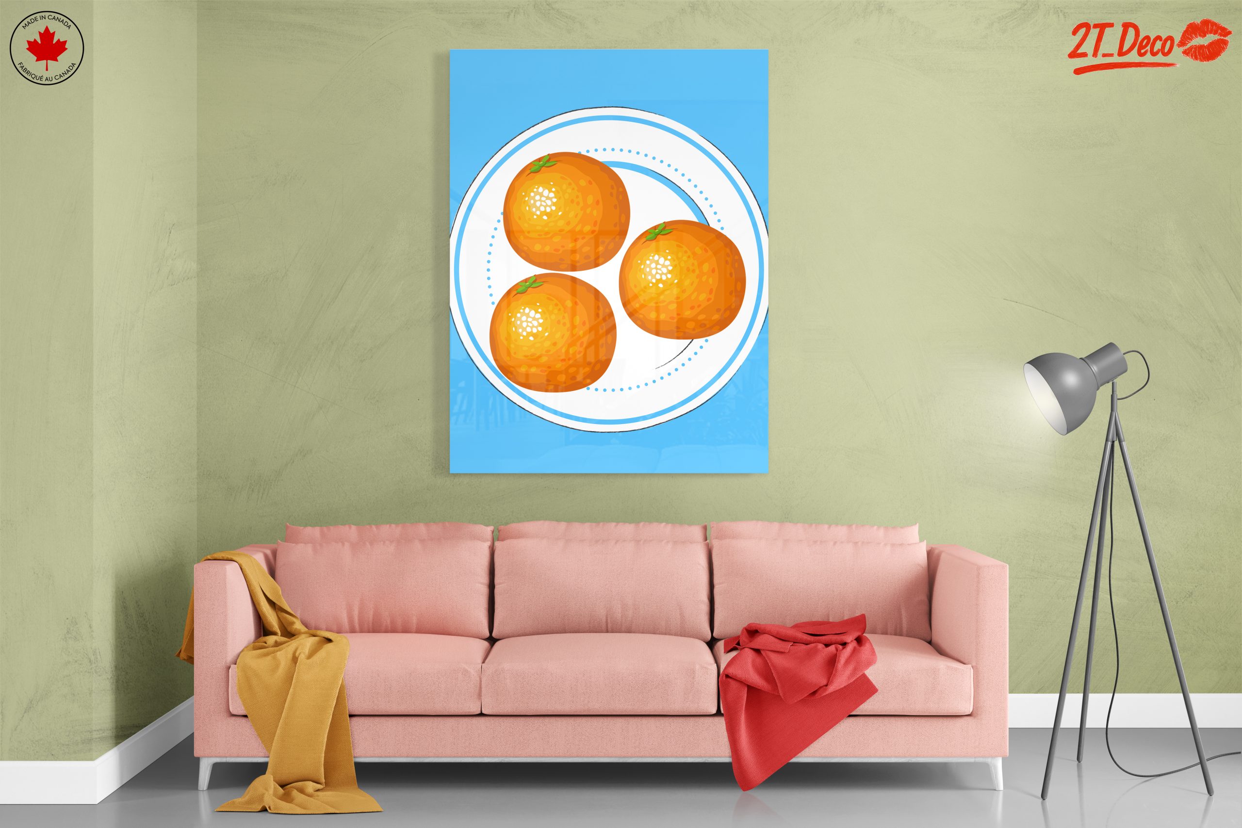 Vibrant Abstract Art of Oranges - Image 7