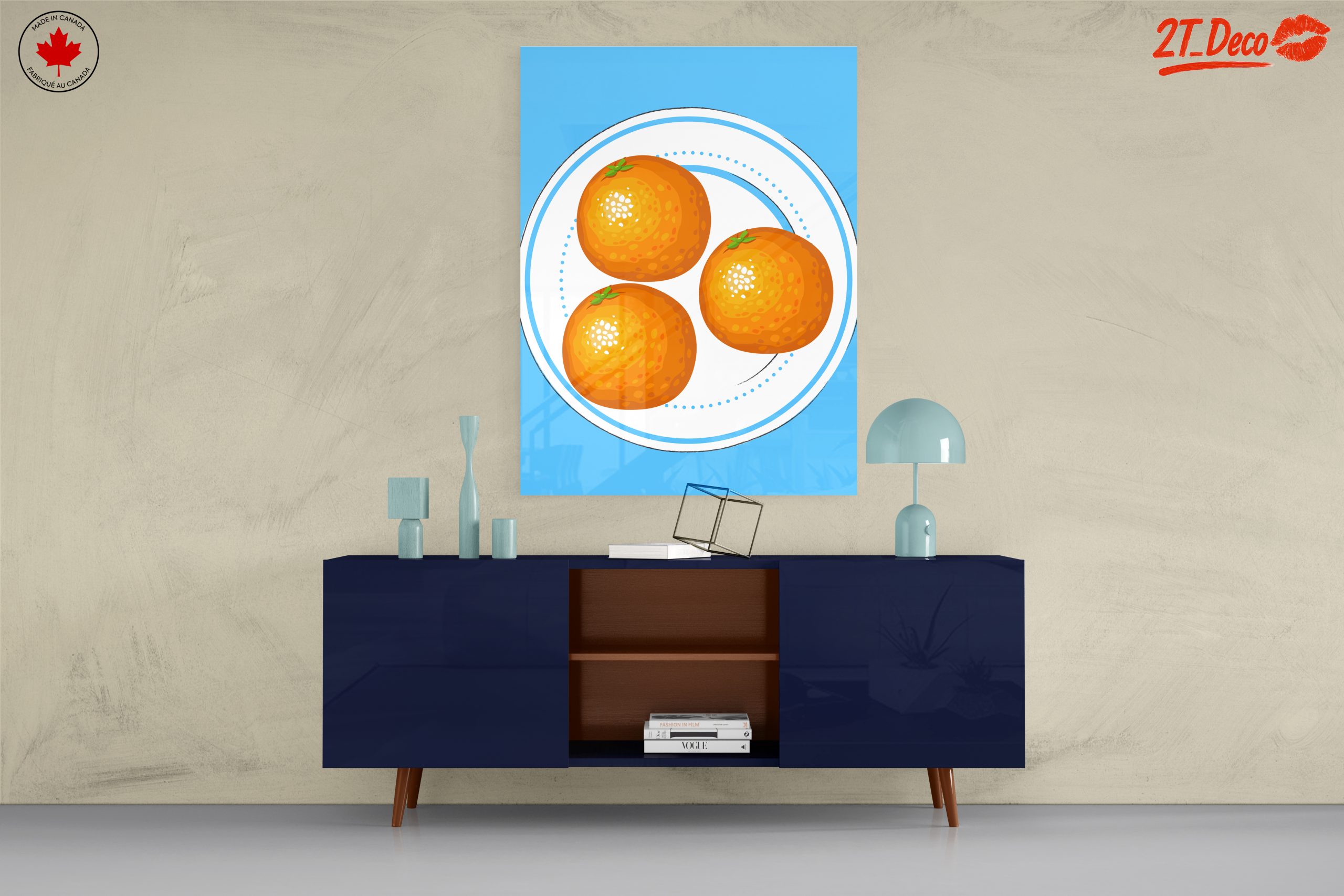 Vibrant Abstract Art of Oranges - Image 8