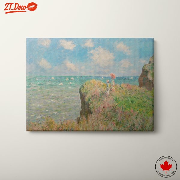Impressionist Coastal Scene with Figures