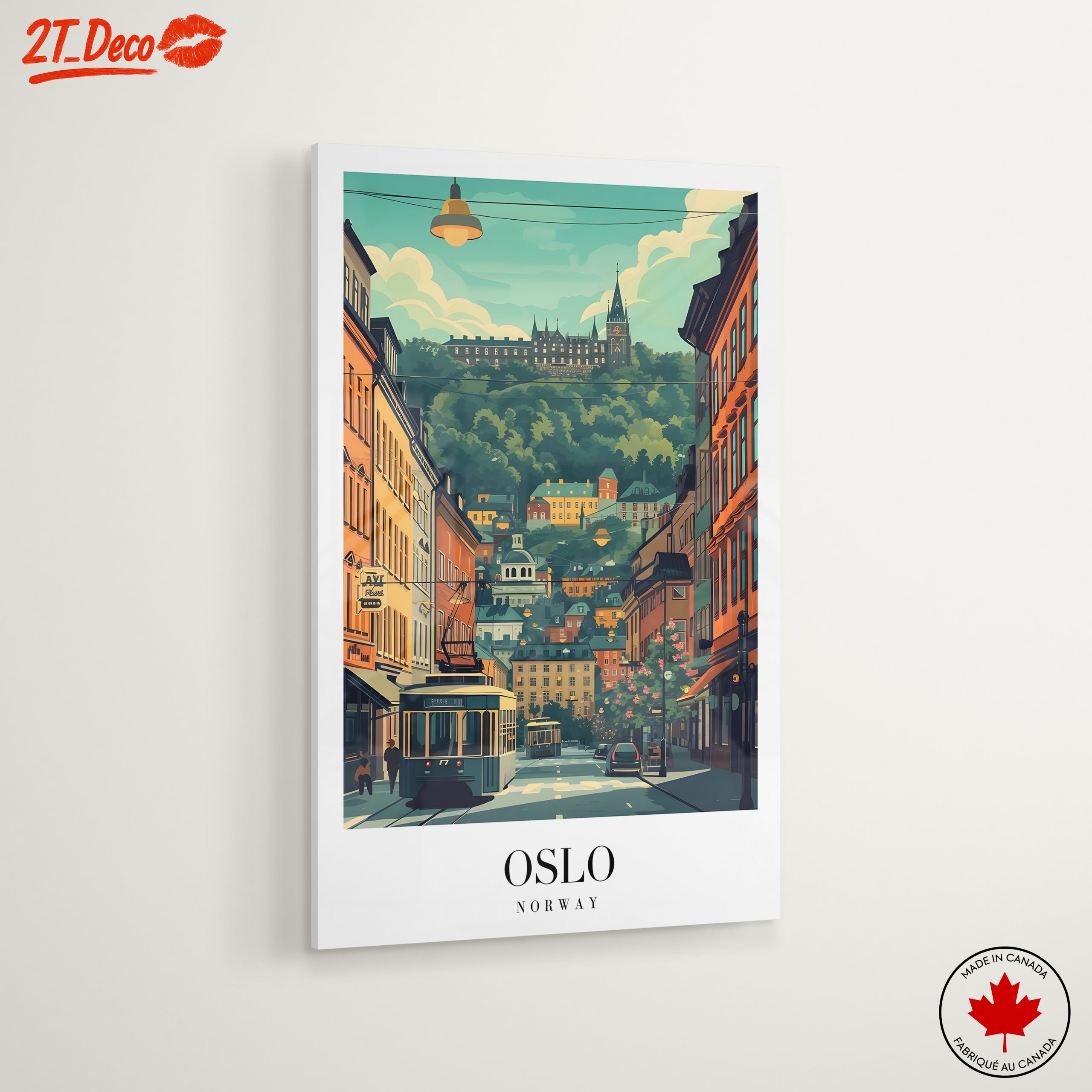 Oslo Cityscape Art Featuring Modern Architecture - Image 6