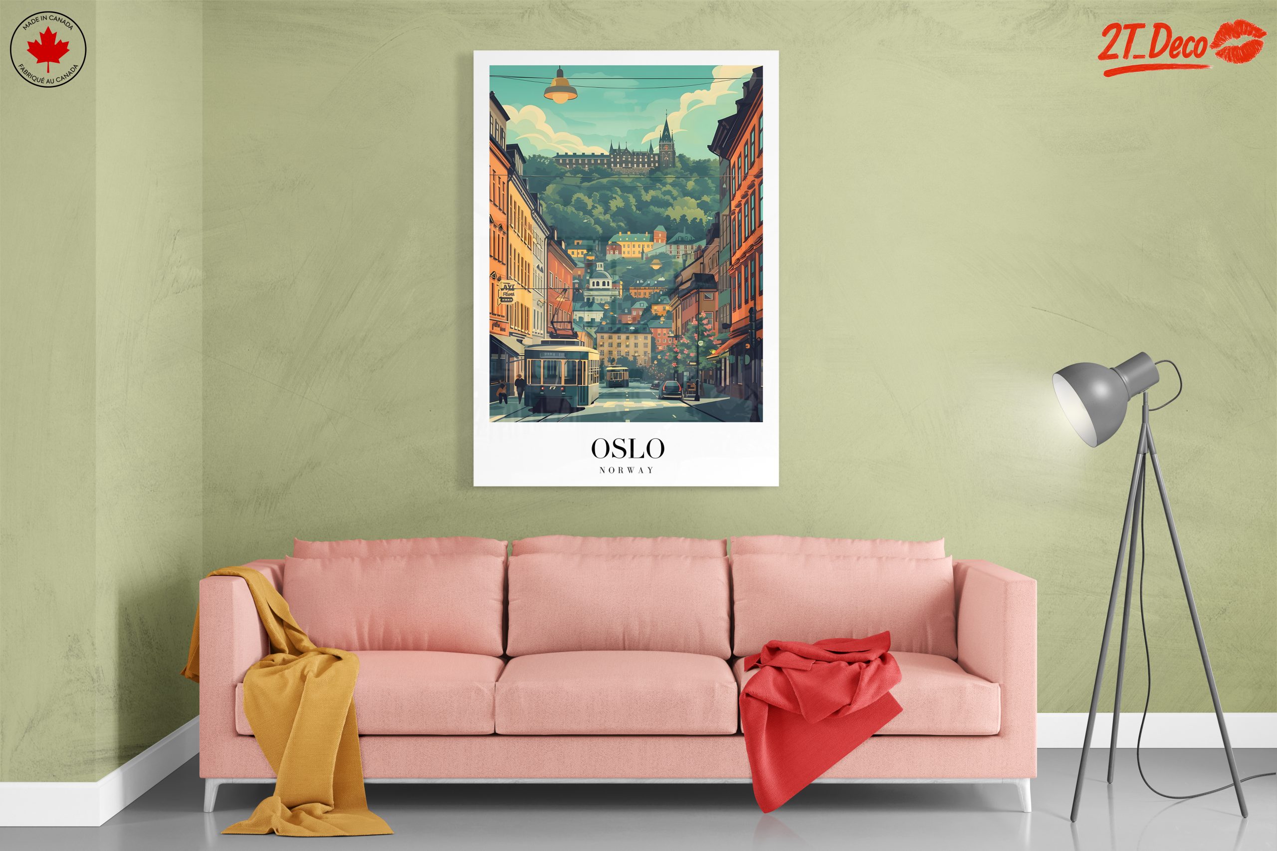 Oslo Cityscape Art Featuring Modern Architecture - Image 7