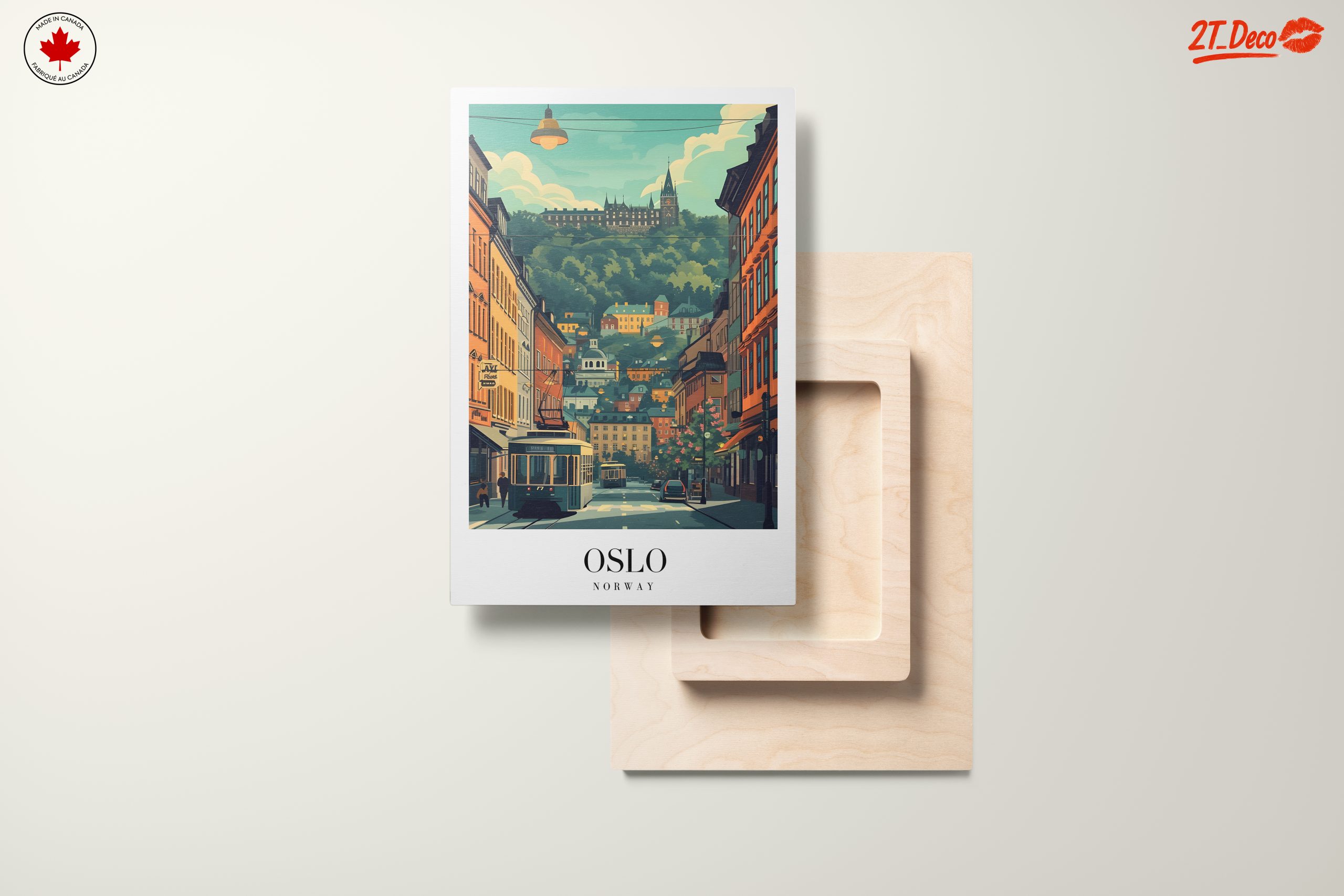 Oslo Cityscape Art Featuring Modern Architecture - Image 11