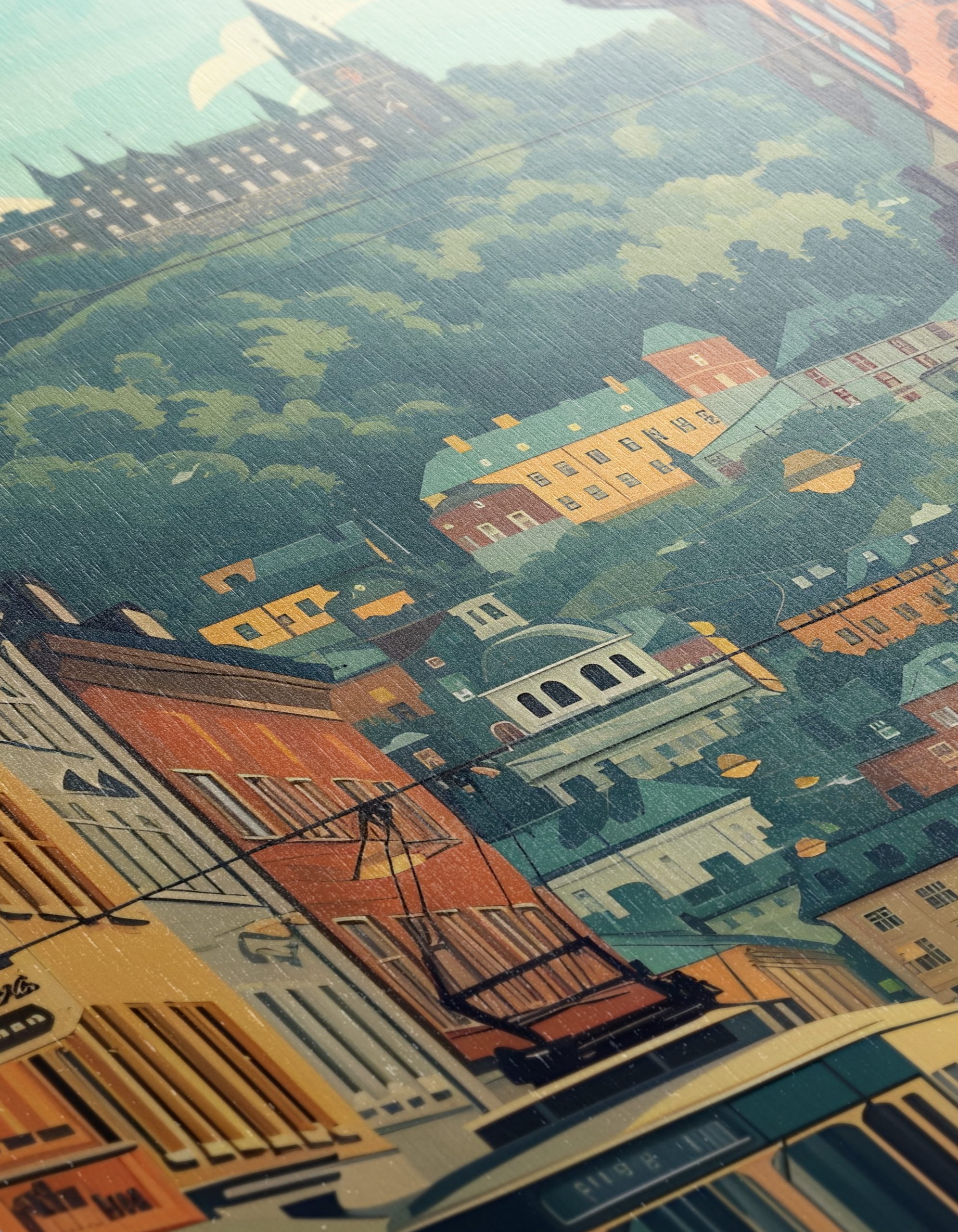 Oslo Cityscape Art Featuring Modern Architecture - Image 12
