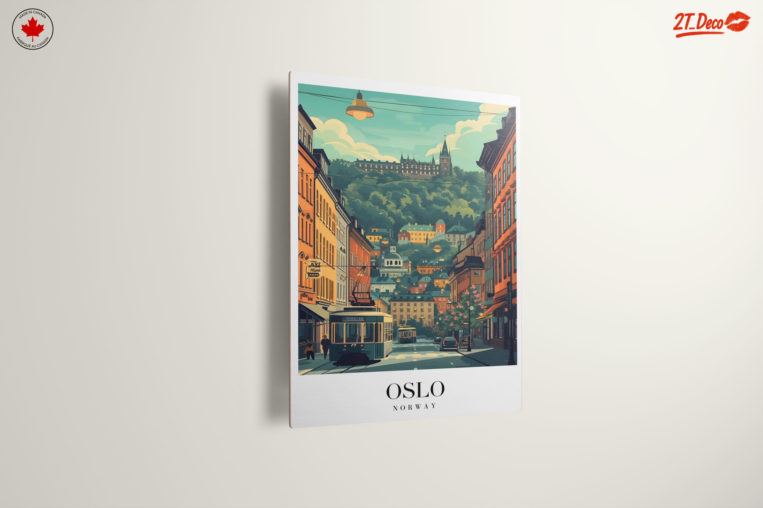 Oslo Cityscape Art Featuring Modern Architecture - Image 13