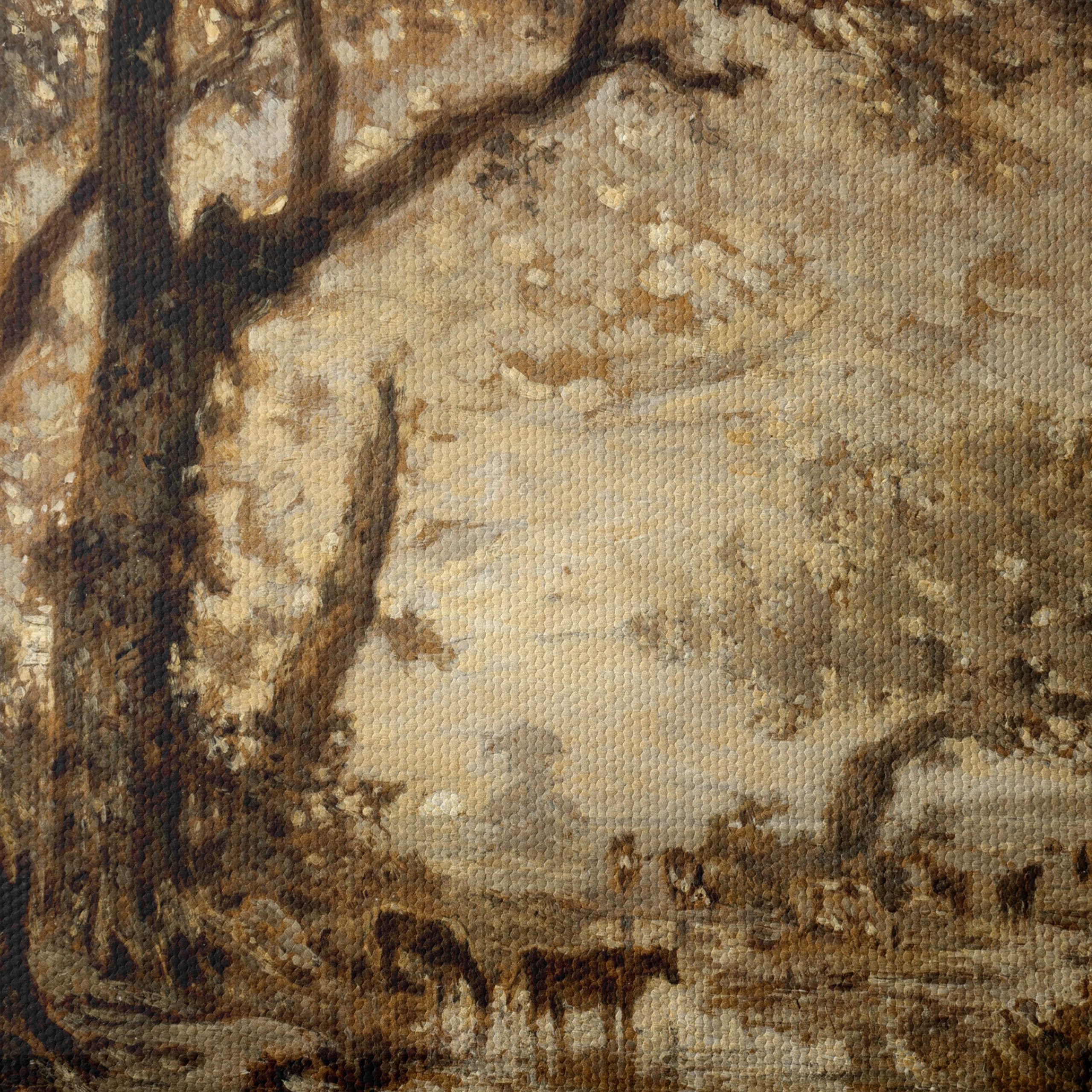 Serene Nature Landscape with Trees and Cattle - Image 4